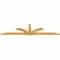 Ekena Millwork Redmond Rough Sawn Timber Gable Bracket, Western Red Cedar, 96"W x 24"H x 2"D x 4"F, 6/12 Pitch GBW096X24X0204RED00RWR - alternate 3